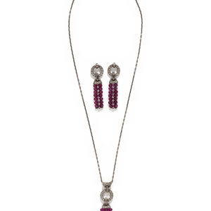 DIAMOND AND RUBY SET Consisting