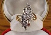 DIAMOND AND TWO-TONE GOLD CLUS