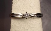 DIAMOND AND WHITE GOLD SOLITAI