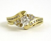 DIAMOND AND YELLOW GOLD LOVE S