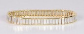 DIAMOND BAGUETTE BRACELET, 17.