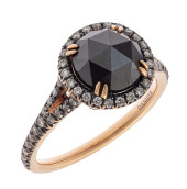 DIAMOND, BLACK DIAMOND, 18K YE
