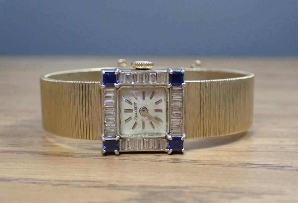 DIAMOND, BLUE SAPPHIRE AND FOURTEEN