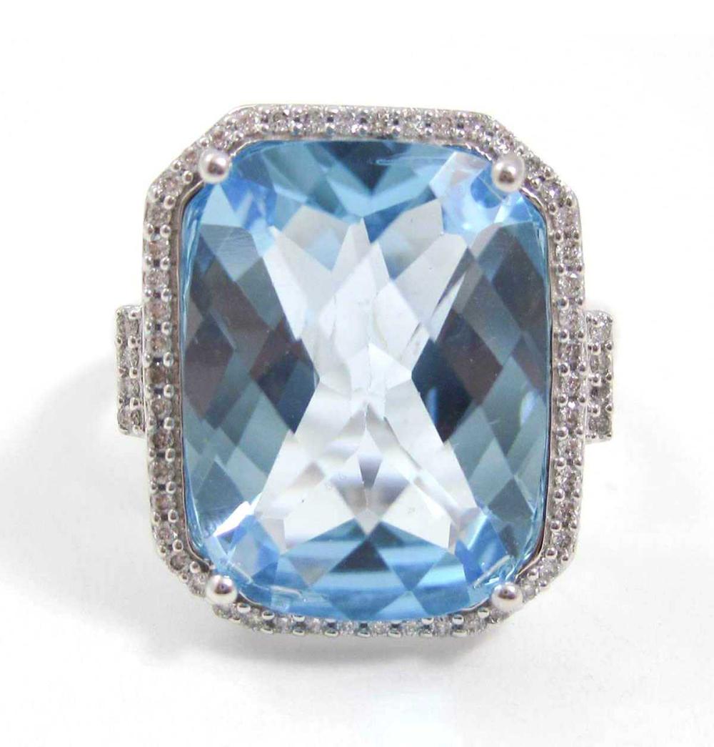 DIAMOND, BLUE TOPAZ AND FOURTEEN