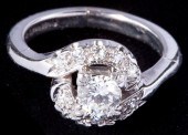 Diamond Bypass Solitaire Ringc