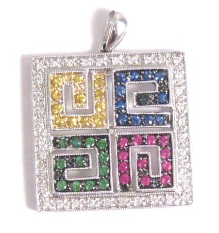 DIAMOND COLOR GEMSTONE AND EIGHTEEN