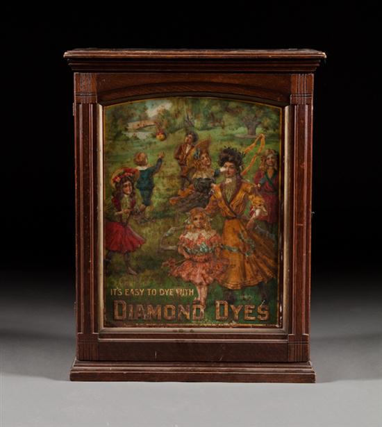 Diamond Dyes oak and lithographed