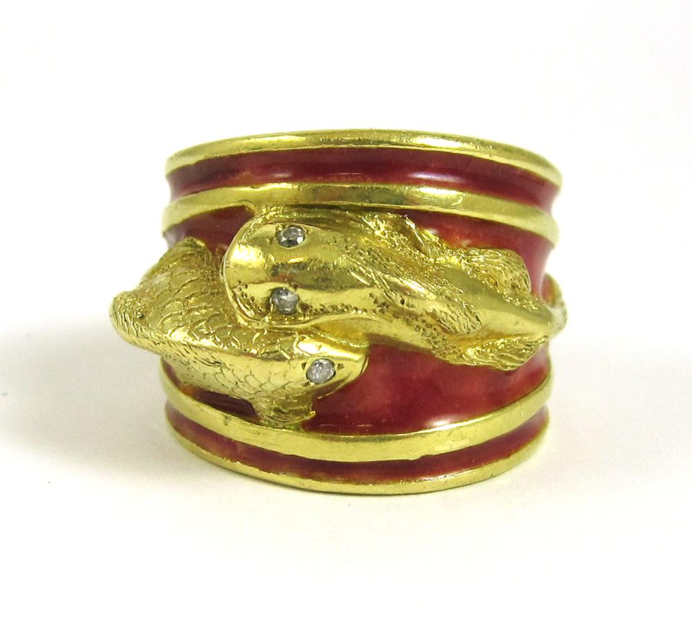 DIAMOND, ENAMEL AND EIGHTEEN