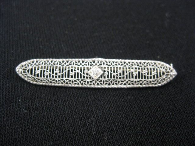 Diamond Filigree Brooch small