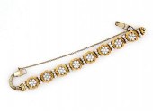 Diamond flower and leaf bracel