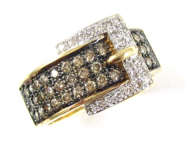 DIAMOND FOURTEEN KARAT WHITE AND