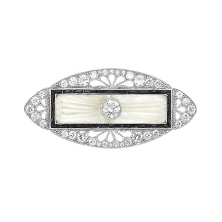 Diamond, Frosted Rock Crystal and