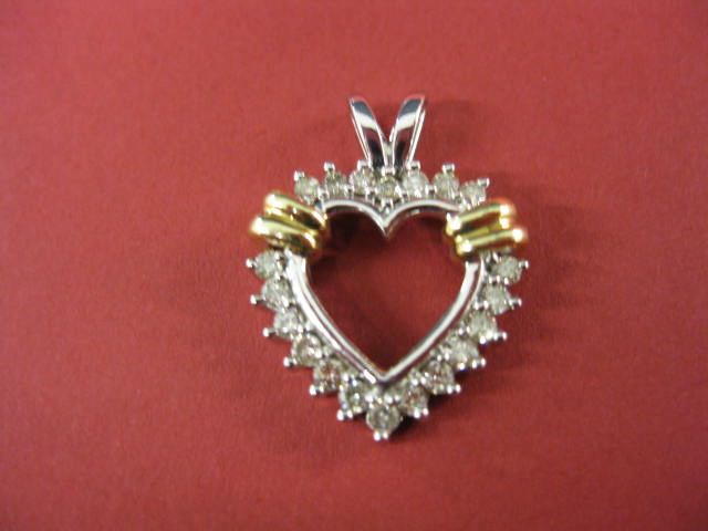 Diamond Heart Pendant 20 diamonds