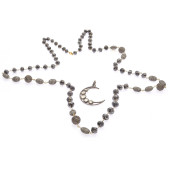 DIAMOND, HEMATITE, 10K, STERLI