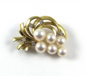 DIAMOND, MIKIMOTO PEARL AND FO