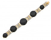 DIAMOND, ONYX & 18K Y/WG FLEXI