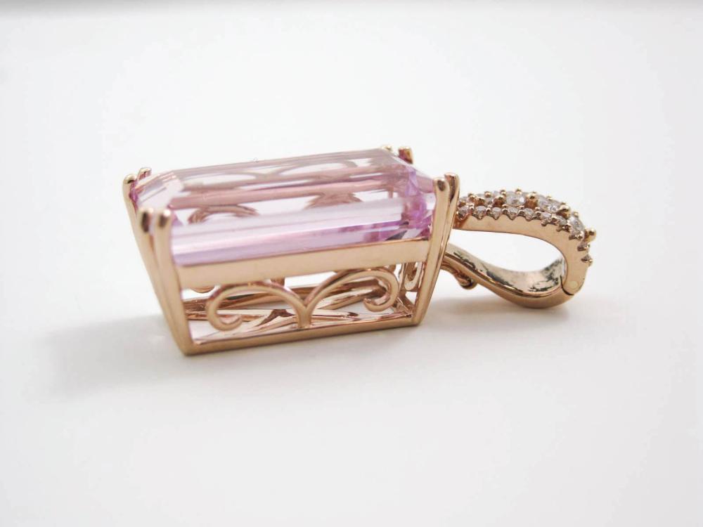 DIAMOND, PINK KUNZITE AND