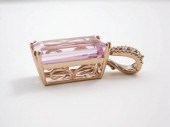 DIAMOND, PINK KUNZITE AND FOUR
