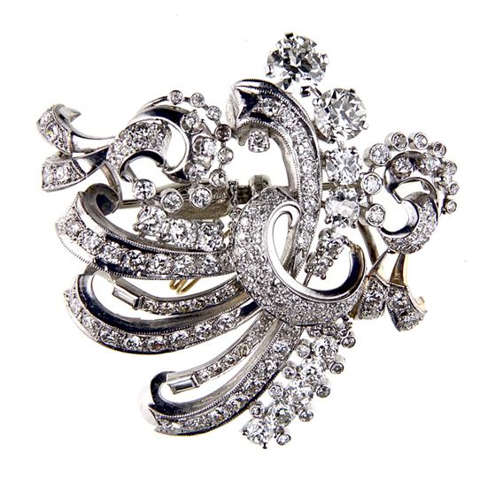 Diamond platinum and gold free-form