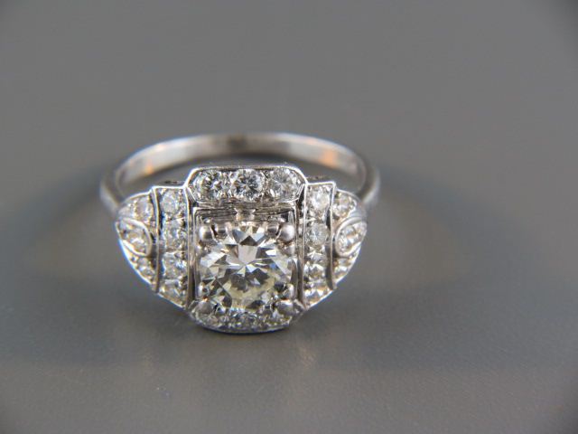 Diamond & Platinum Ring 1.01