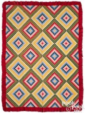 DIAMOND POSTAGE STAMP QUILT, E