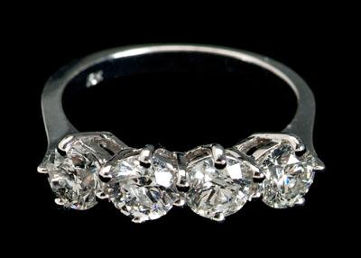 Diamond ring, four round