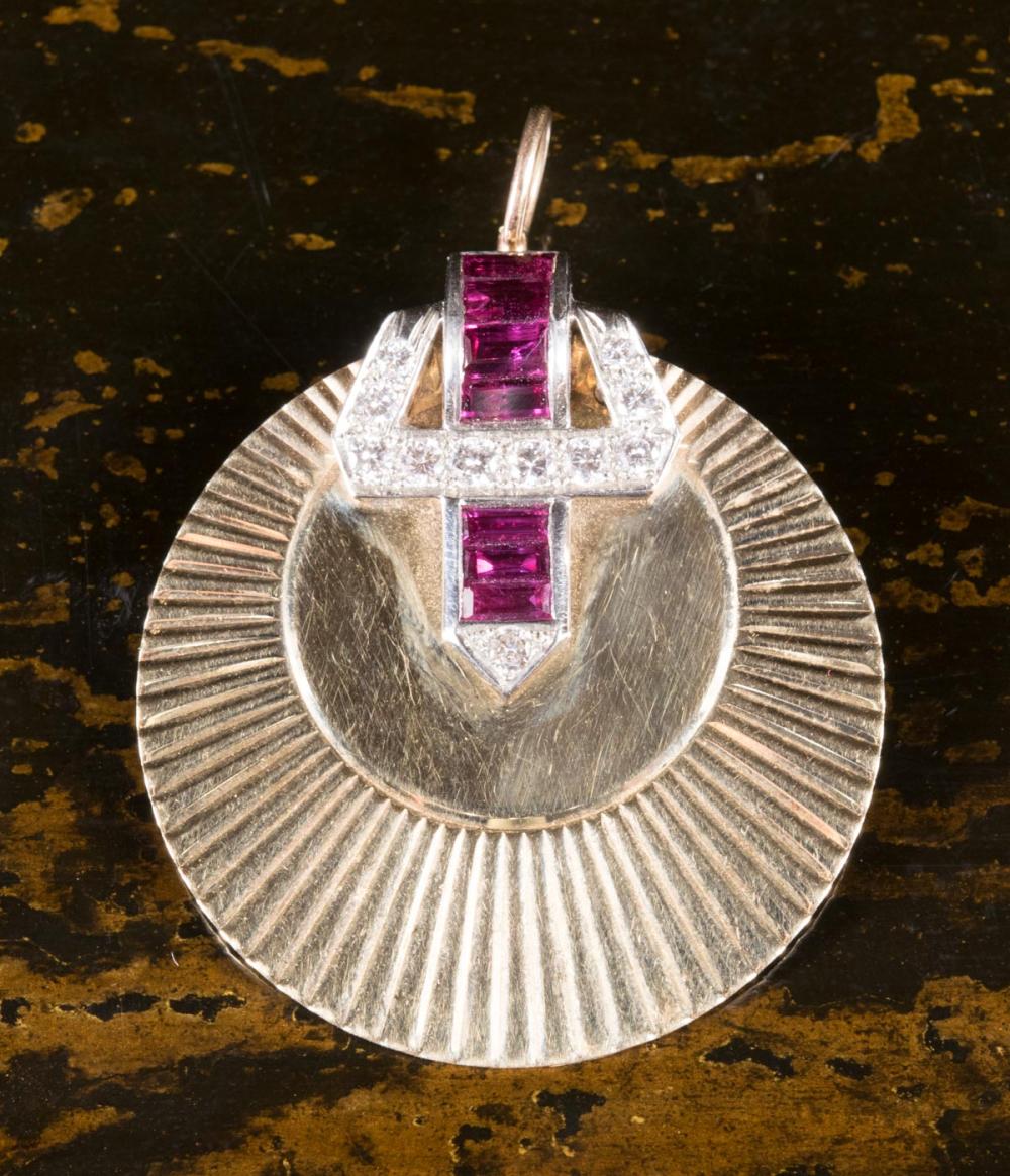 DIAMOND, RUBY, PLATINUM AND 14K