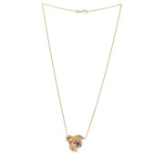 DIAMOND, RUBY, SAPPHIRE, 18K I
