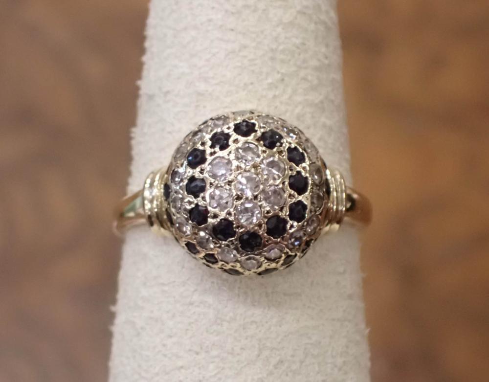 DIAMOND, SAPPHIRE AND GOLD