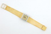 Diamond-set gold man's wristwa