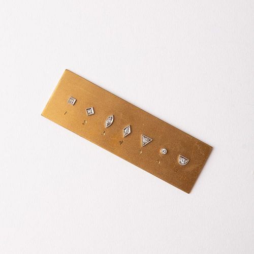DIAMOND SETTING SAMPLE PLATE W/ 7