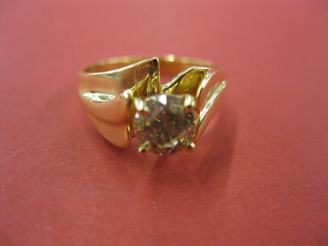 Diamond Solitaire Ring fancy