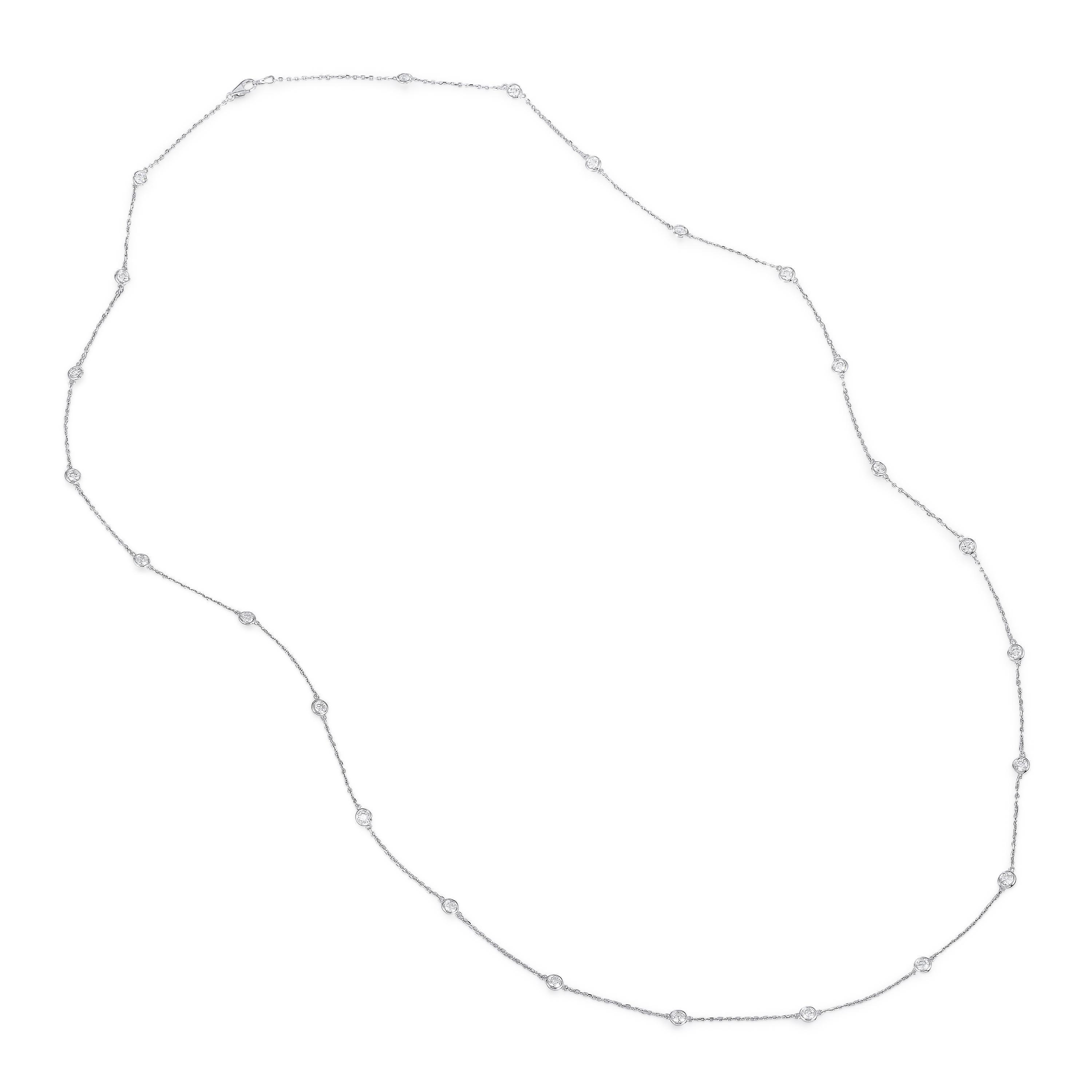 DIAMOND STATION LONG NECKLACE The