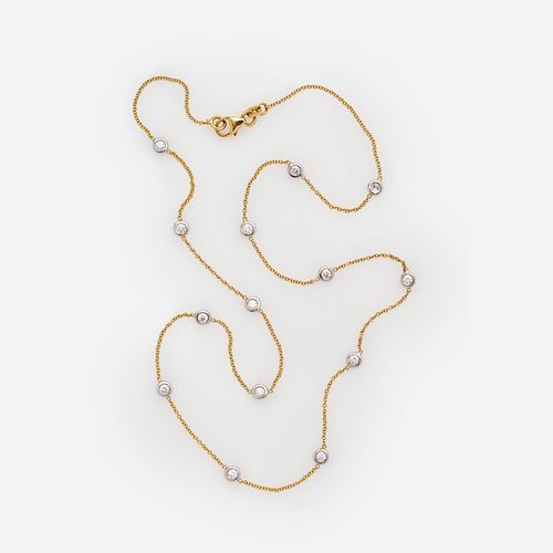 DIAMOND STATION NECKLACE BY HERCO