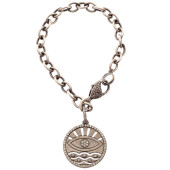 DIAMOND, STERLING SILVER "EVIL
