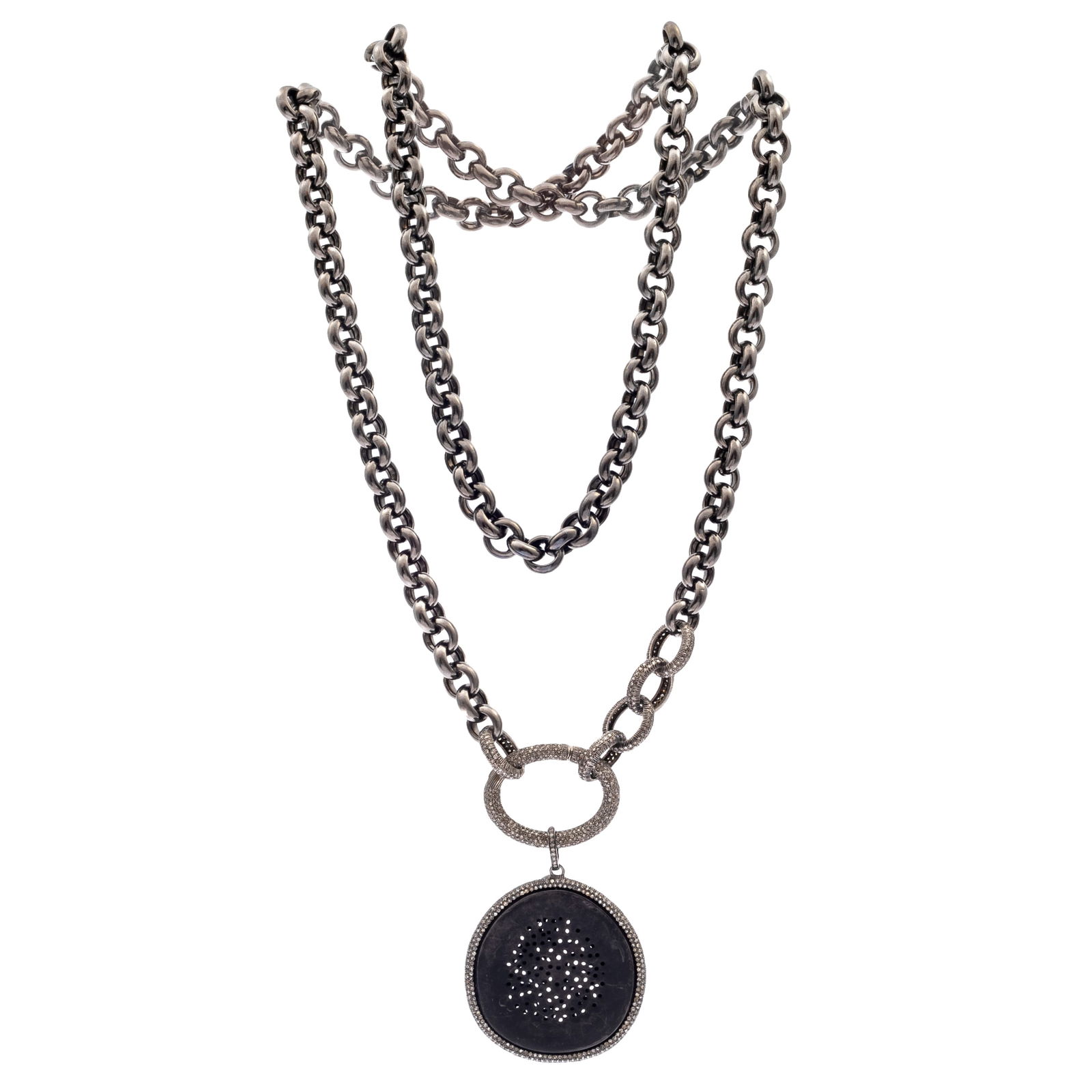 DIAMOND, STERLING SILVER