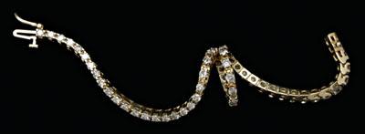 Diamond tennis bracelet, 55 round