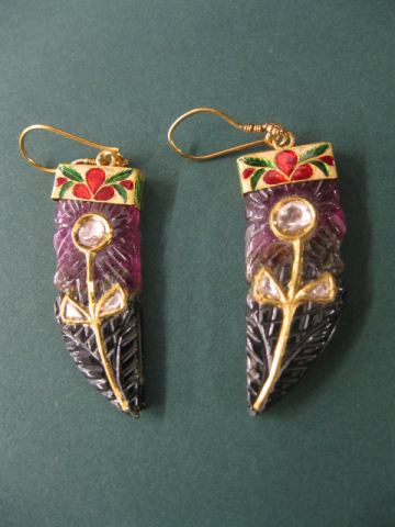 Diamond & Tourmaline Earrings