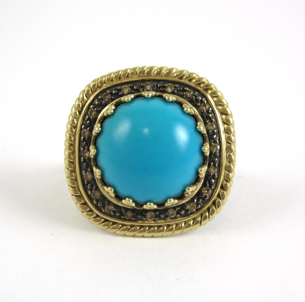 DIAMOND, TURQUOISE AND FOURTEEN