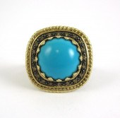 DIAMOND, TURQUOISE AND FOURTEE