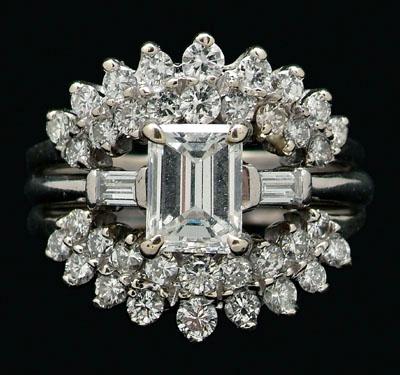 Diamond wedding set: engagement