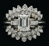 Diamond wedding set: engagemen