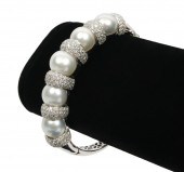 DIAMOND, WHITE PEARL & 18K WG
