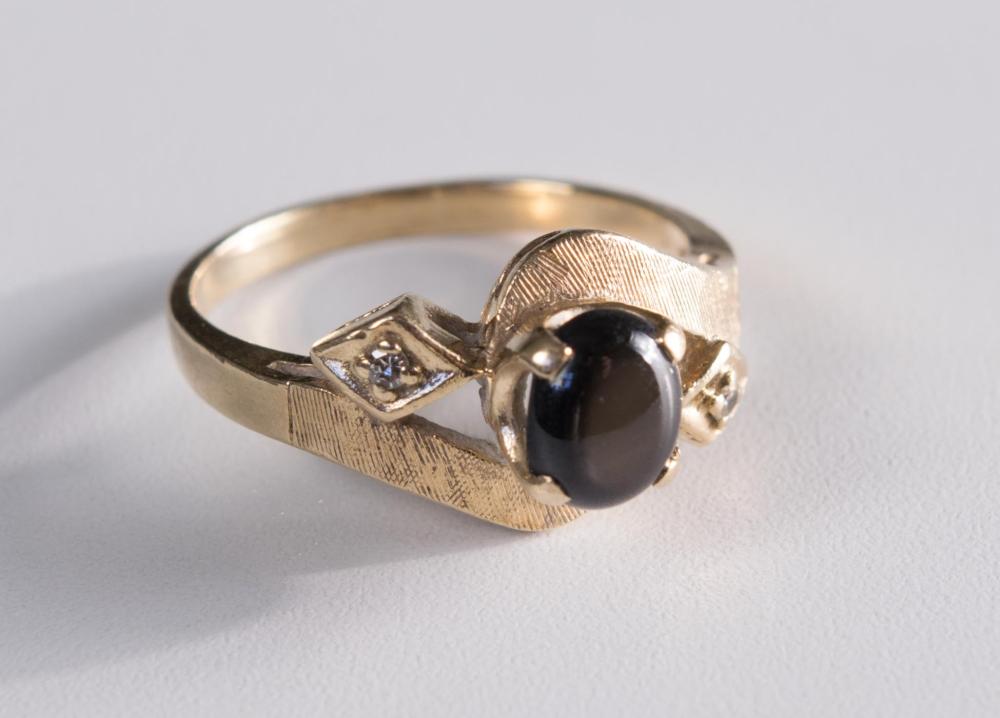 DIAMONDS AND BLACK STAR SAPPHIRE