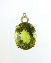 DIAMONDS AND LEMON CITRINE PEN