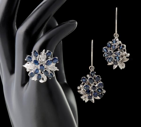 DIAMONDS AND SAPPHIRES IN 18 AND 14