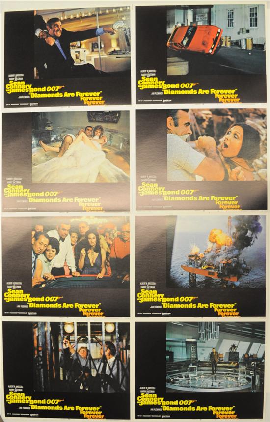 Diamonds Are Forever lobby cards 