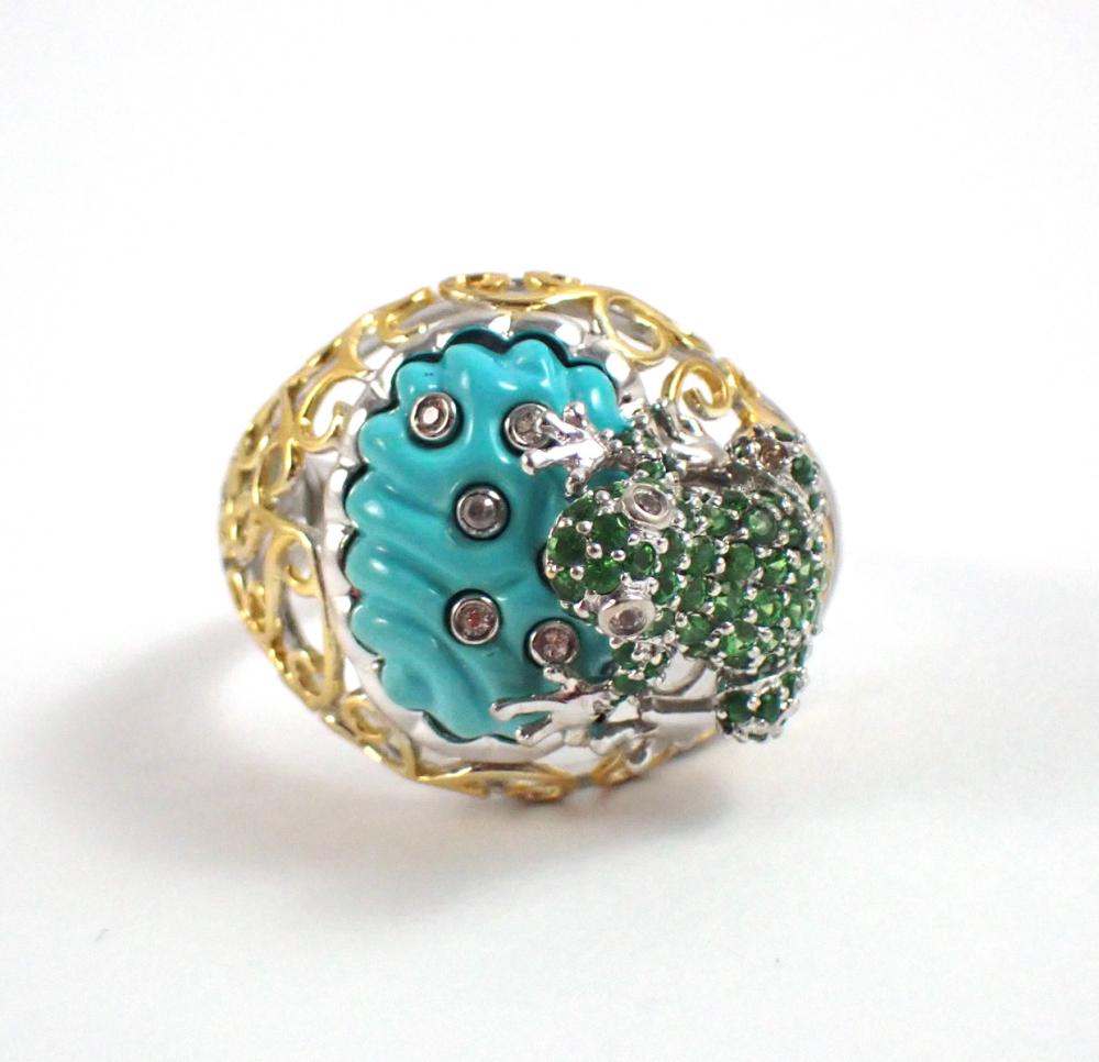 DIAMONDS, TURQUOISE, GARNETS AND