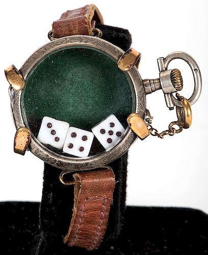 DICE WRIST WATCH WITH BAND.Dice