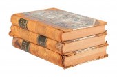 DICKENS, 3 VOL LEATHER BOUND,